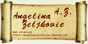 Angelina Zeljković vizit kartica